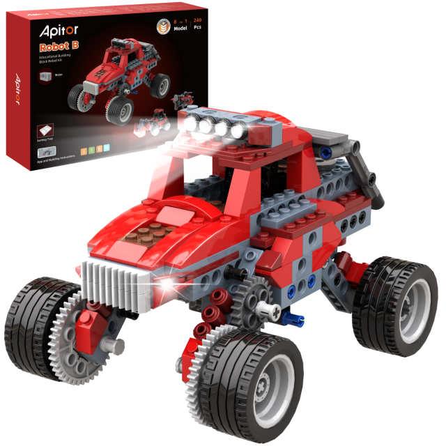 Apitor Robot B | 8in1 電動モンスターマシンプブロック